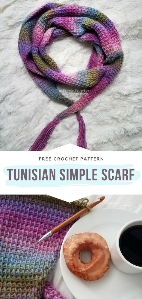 Tunisian Cowl Pattern Free, Tunisian Crochet Patterns Headbands, Tunisian Crochet Wrap Pattern Free, Tunisian Crochet Patterns Free Beginner Scarf, Loops And Threads Facets Patterns, Beginner Tunisian Crochet Patterns, Tunisian Scarf Pattern Free, Easy Tunisian Crochet Patterns Free, Tunisian Crochet Scarf Pattern Free