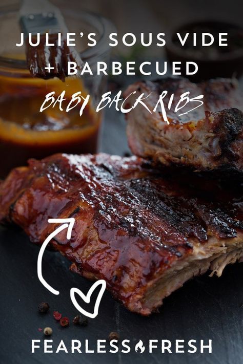 Sous Vide Baby Back Ribs, Suvee Recipes, Sous Vide Baby Back Ribs Recipe, Sous Vide Ribs, 321 Smoked Ribs, Pot Roast Brisket, The Best Ribs, Best Ribs, Roast Chicken And Gravy