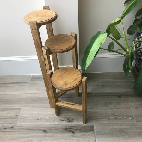 Houseplant Stand Ideas, Wooden Planter Stand, Wooden Plant Stands Indoor, 3 Tier Plant Stand, Tier Plant Stand, 3 Tier Stand, Wooden Plant Stand, Wooden Plant Stands, Plant Table