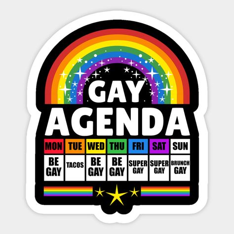 Proud Ally, Lgbt Sticker, Agenda Stickers, Pride Week, Gay Sticker, Lgbt Humor, Lgbt Memes, Daily Agenda, Gay Pride Shirts