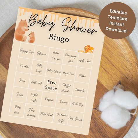 🐻 Celebrate with Teddy Bear Charm! 🍼 Our Gender-Neutral Teddy Bear-themed Baby Shower Bingo game in soothing beige is a delightful addition to your special day. 🌈 With 60 prefilled Bingo cards and a Blank card for personalization, the excitement never ends! 🎉 Instantly download and print for a heartwarming celebration. Get ready to play and create treasured memories in the company of teddy bears! Baby Shower Bingo Free Printable, Teddy Bear Baby Shower Games, Fall Baby Shower Game, Blank Bingo Cards, Baby Bingo, Bearly Wait, Fun Baby Shower Games, Baby Shower Bingo, Teddy Bear Baby Shower