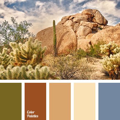 beige, brown, color of desert, color of sand, color of sky, dark-blue, dirty dark blue, dirty olive green, gray dark blue, green, khaki, light beige, light yellow, olive-green, red-brown, sand, shades of brown. Desert Color Palette, In Color Balance, Color Palette Ideas, Desert Colors, Warm Palette, Palette Ideas, Color Balance, Living Room Bathroom, Color Stories