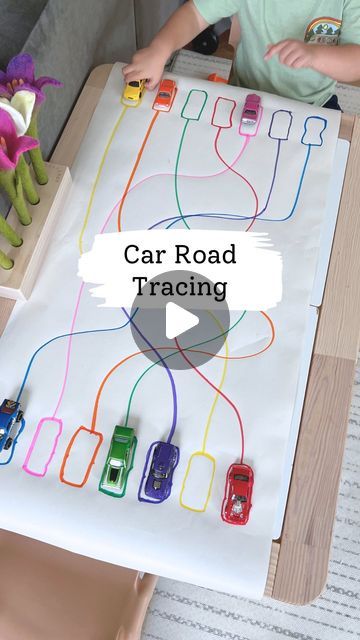 Montessori Car Activities, Preschool Cars Activities, Hotwheels Activities, Toy Car Activities For Toddlers, Preschool Car Craft, Cars Activities For Preschool, Car Preschool Activities, Car Crafts For Toddlers, Fun Day Activities For Kids