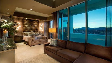 Vegas Apartments, Apartments View, Las Vegas Penthouse, Penthouse Interior Design, Las Vegas Apartments, Penthouse Luxury, Penthouse Interior, Las Vegas Luxury, High Rise Apartments