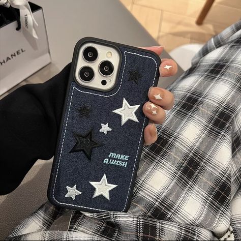 #iphone11case #iphone #iphone12 #iphone13 #iphonecasesaesthetic #aesthetic #aestheticcases Denim Iphone Case, Iphone 13 Case Y2k, Iphone 11cases, Iphone Covers Aesthetic, Iphone 11 Case Aesthetic, Denim Phone Case, Cowboy Embroidery, Y2k Phone Case, Y2k Phone