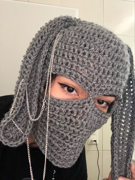 Crochet Balaclava Pattern Free, Crochet Balaclava Pattern, Diy Crochet Tutorial, Mask Bunny, Balaclava Crochet, Crochet Balaclava, Pattern Step By Step, Crochet Baby Blanket Pattern, Crochet Mask