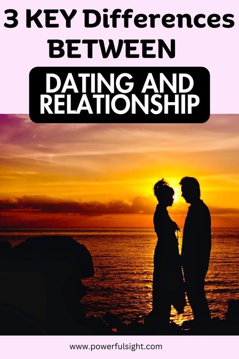 Curious about the contrasts between dating and relationships? Here are the key differences between both when it comes to dating vs relationships. Dating And Relationships, Dating Vs Relationship, Beginning Stages Of Dating, How To End A Relationship Nicely, Difference Between Dating And Relationship, Healthy Dating Relationships Tips, Stages Of Dating, Godly Relationship Advice, Healthy Relationship Quotes