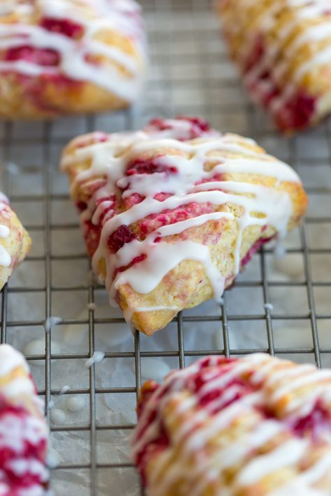 Raspberry Lemon Scones | Baking the Goods Pioneer Woman Raspberry Scones, Rasberry Scones, Raspberry Lemon Scones, Lemon Raspberry Scones, Strawberry Scone, Berry Scones, Raspberry Scones, Scone Recipes, Scones Recipe Easy