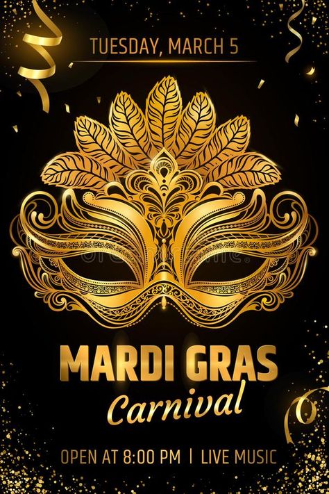 Gold venetian mask. Carnival Party invitation card template. Spring holidays. Ve , #SPONSORED, #Carnival, #Party, #invitation, #Gold, #venetian #ad Carnival Party Invitations, Face Background, Mask Carnival, Carnival Invitations, People Png, Invitation Card Template, Venetian Mask, Technology Wallpaper, Carnival Masks