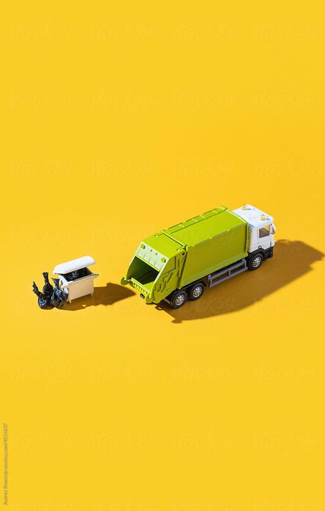 "Garbage Truck With Containter" by Stocksy Contributor "AUDSHULE" - Stocksy Ashtray Design, Rubbish Truck, Editorial Inspiration, Waste Management, Garbage Truck, Truck Design, Courier Service, Car Photos, Copic