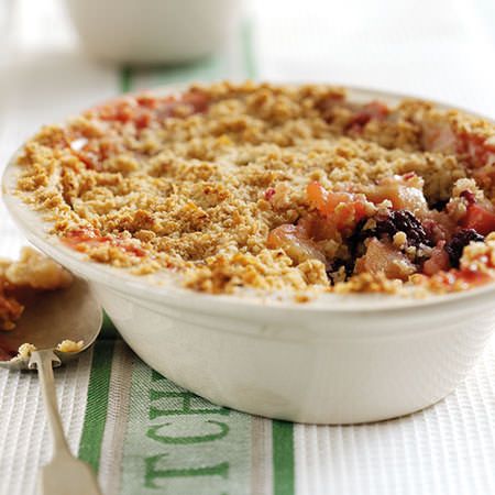 Apple & Blackberry Crumble made with Trex Plum Crisp, Mixed Berry Crisp, Berry Crisp Recipe, Crumble Recipes, Cherry Crisp, Cherry Crumble, Blackberry Crumble, Berry Crisp, Bigger Bolder Baking