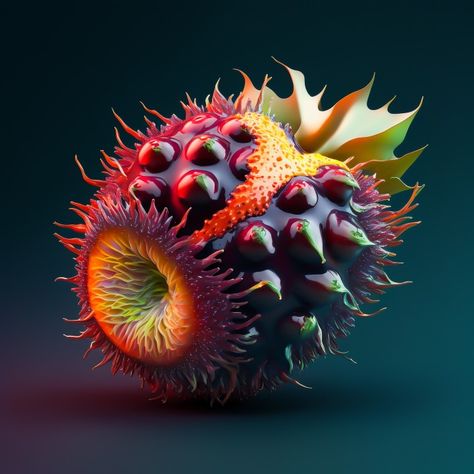 Alien Fruit Concept Art, Fantasy Fruit Art, Fantasy Fruit Concept Art, Fantasy Fruit, Brain Juice, Fantasy Fields, Fantasy Kingdom, Fantasy Things, Alien Plants