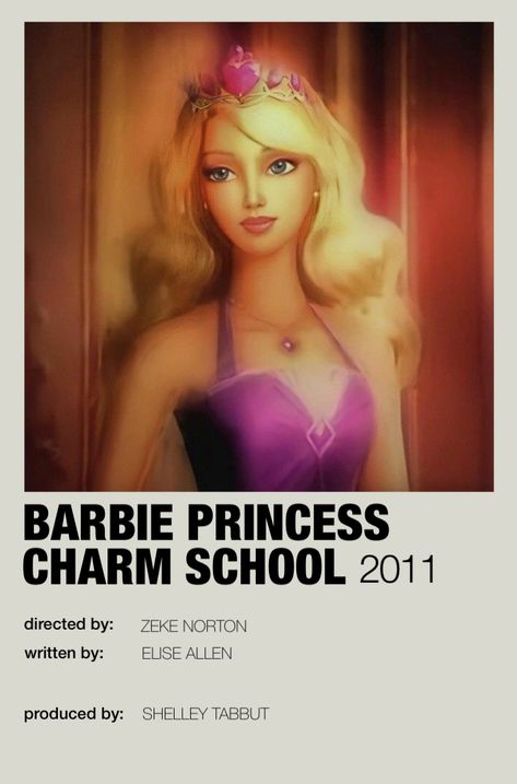 Barbie Princess Charm School Movie Poster, Barbie Princess Charm School Poster, Princess Charm School Poster, Barbie Princess Charm School, School Minimalist, Princess Charm School, School Poster, Charm School, Barbie Movie