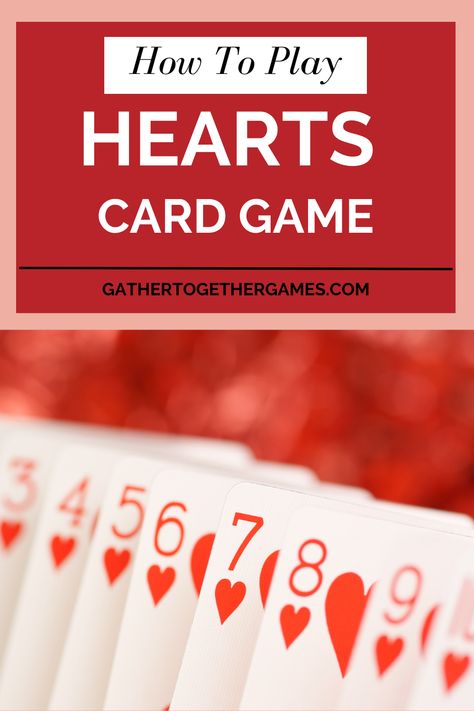 Discover the ultimate guide to playing Hearts, perfect for beginners and seasoned players alike! 

Our comprehensive blog post covers everything from rules and strategies to tips for winning. 

Whether you're hosting a game night or looking to improve your skills, click through to start your journey into the captivating world of Hearts! ♥️

#CardGames #GameNight #HowToPlayHearts #CardGameRules #FamilyFun Hearts Card Game, Play Hearts, Play Heart, Hearts Card, Suit Card, Shoot The Moon, Gather Together, Player Card, Pen And Paper