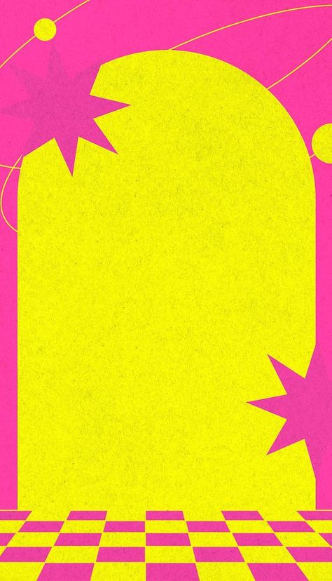 Retro Iphone Wallpaper, Pink Iphone Wallpaper, Pretty Phone Backgrounds, Retro Wallpaper Iphone, Retro Yellow, Retro Phone, Retro Background, Pop Art Wallpaper, Graphic Design Lessons