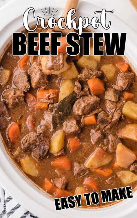 Easy Crockpot Beef Stew, Crockpot Beef Stew Recipe, Gluten Free Beef Stew, Crockpot Beef Stew, Stew Recipes Crockpot, Beef Stew Ingredients, Stew Dinner, Easy Beef Stew Recipe, Recipe Cheesecake