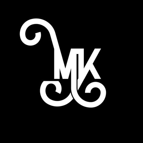 MK Letter Logo Design. Initial letters MK logo icon. Abstract letter MK minimal logo design template. M K letter design vector with black colors. mk logo K Letter Design, M Letter Design, Therapy Logo, K Letter, Fun Drinking Games, M Letter, Minimal Logo Design, Mk Logo, Letter Design