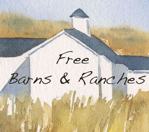 Barn Drawing, Watercolor Landscape Tutorial, Beginning Watercolor, Watercolor Barns, Landscape Painting Watercolor, Art Tutorials Watercolor, Watercolor Paintings For Beginners, Watercolor Lessons, Watercolor Painting Techniques