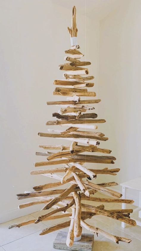 Cherie Herne (@mainesaltygirl) • Instagram photos and videos Shell Manger Scene, Driftwood Nativity Scene, Driftwood Santa Tree, Tabletop Driftwood Christmas Tree, Driftwood Christmas Tree Wall Hanging, Unique Christmas Decor, Seaside Holiday, Driftwood Christmas, Driftwood Christmas Tree