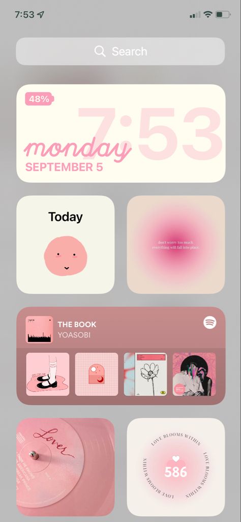 Girly Ios 16 Wallpaper, Simple Pink Ios Homescreen, Lockscreen Aesthetic Layout, To Do List Wallpaper Iphone, Iphone Phone Screen Ideas, Iphone 15 Widget Ideas, Pink Iphone Theme Ideas, Iphone 15 Screen, That Girl Phone Layout