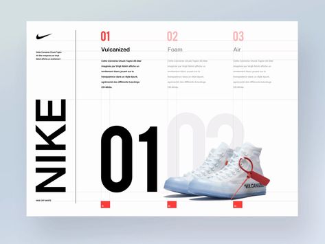 Nike Off white layout by Beasty 🐯 Portfolio Design Layouts, White Layout, Design Portfolio Layout, Design De Configuration, Mise En Page Web, Cv Inspiration, Mises En Page Design Graphique, Desain Ui, Nike Off White