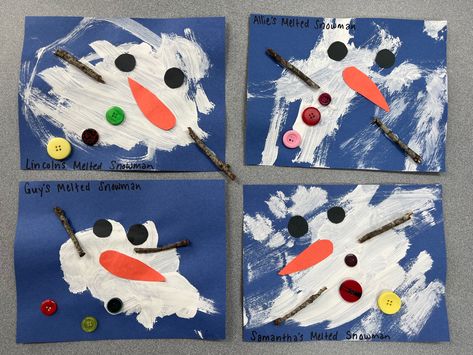 Snow Art Toddlers, Winter Wonderland Art For Toddlers, Toddler Winter Art Projects, Igloo Art Preschool, December Art Projects For Kids Preschool, Winter Art Eyfs, Toddler Winter Process Art, Kindergarten Art Winter, Snowflakes Crafts For Toddlers