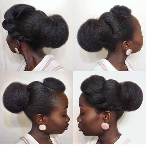 Updo For Natural Hair, Natural Hair For Black Women, Afro Styles, Formal Updo, Formal Updos, Extreme Hair Growth, Hair For Black Women, Traditional Hairstyle, Nappy Hair