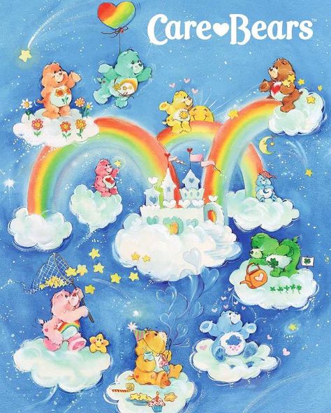 @eightiesgirls’s Instagram post: “The original Care Bears! Who was your favorite? 🐻 ♥️ #80s #nostalgia #childhoodmemories #carebears #carebear #oldschool #retro…” Vintage Care Bears, Care Bears Vintage, The Care Bears, Funshine Bear, Care Bears Cousins, 1000 Piece Puzzle, Watercolor Rainbow, 80s Cartoons, Rainbow Brite