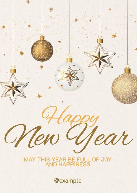 Happy New Year poster template | premium image by rawpixel.com / Hein Happy New Year Design Poster, Happy New Year Posters, Happy New Year 2024 Poster, New Year Template Instagram, Happy New Year Template Design, Happy New Year 2024 Images, Happy New Year Poster Design, Happy New Year Poster, Hello New Year