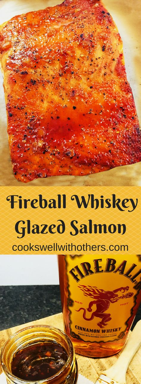 Fireball Whiskey Glazed Salmon Fireball Whiskey Recipes, Whisky Recipes, Fireball Recipes, Whiskey Glaze, Cabin Food, Whiskey Recipes, Fireball Whiskey, Smoked Food, Traeger Grill