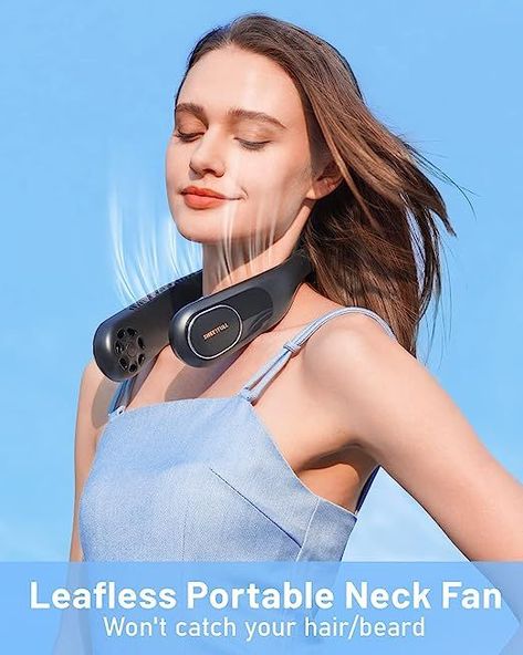 Best Gift For Housewives! Neck Coolers, Portable Neck Fan, Neck Fan, Personal Fan, Camera Selfie, Small Fan, Fire Tv Stick, Fire Tv, Mens Birthday Gifts