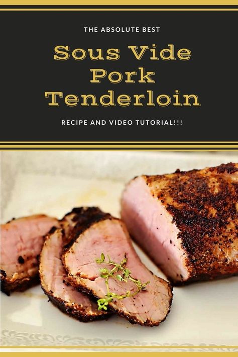 Sous Vide Pork Loin, Sous Vide Pork Tenderloin, Best Pork Tenderloin Recipe, Pork Cooking Temperature, Sous Vide Pork, Pork Tenderloin Recipe, Tenderloin Recipe, Sous Vide Recipes, Tenderloin Recipes