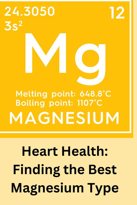 Uncover the secrets to selecting the best magnesium type for optimal heart health. Learn about the key benefits of magnesium, and how to easily incorporate them into your daily routine for a stronger, happier heart. Type Of Magnesium, Cardiac Assessment, Magnesium Taurate, High Blood Pressure Recipes, Foods High In Magnesium, Benefits Of Magnesium, Types Of Magnesium, Best Magnesium, Heart Diet