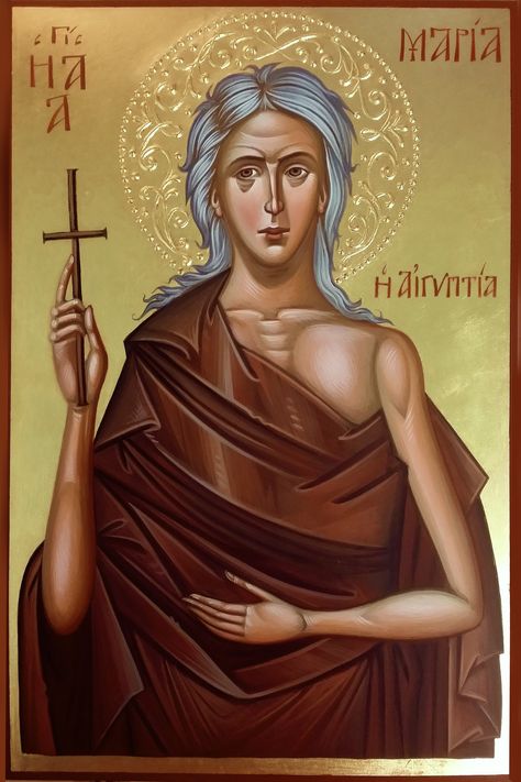 Mary Of Egypt, St Mary Of Egypt, Bible Genealogy, Eastern Orthodox Church, Paint Icon, Orthodox Christian Icons, Orthodox Icon, Eastern Orthodox, Byzantine Icons