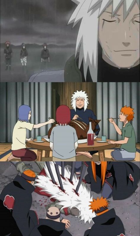 Jiraiya Nagato Konan Yahiko, Jiraiya Naruto, Boruto Sasuke, Naruto 6, Naruto Show, Pain Naruto, Naruto Oc Characters, Naruto Boruto, Funny Scenes