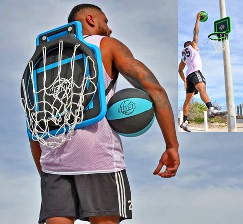 Sometime you just have to play ball, even when the courts already filled up. This unique portable basketball hoop lets you play hoops practically anywhere. It folds down completely flat so you can whe... Basketball Tumblr, Basketball Tattoos, Diy Basketball, Free Basketball, Basketball Accessories, Portable Basketball Hoop, Basketball Videos, Basketball Tips, Kids Basketball