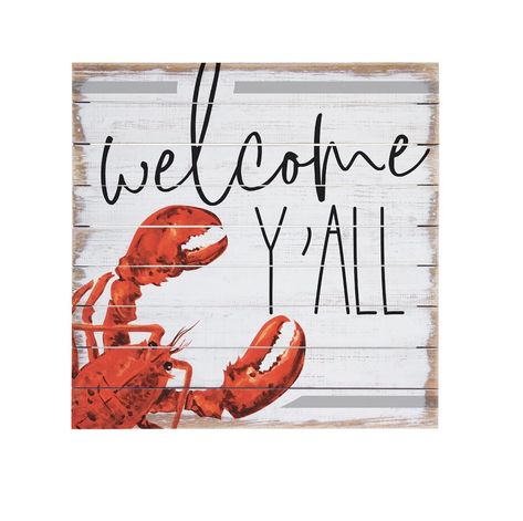 PRICES MAY VARY. Title: JINHEQIAO Interesting Metal Tin Sign Welcome Y'all Crawfish Sign - Crawfish Large Rustic Tin Signs - Crawfish Boil Party Decoration - Kitchen 8x8 Inch Best Gift. Product Type: Categories > Home Décor Products > Home Décor Accents > Decorative Accessories > Decorative Signs & Plaques Cajun Kitchen Decor, Crawfish Boil Party Decorations, Cajun Party, Cajun Decor, Louisiana Vacation, Crawfish Boil Party, Cajun French, Louisiana Crawfish, Creole Cottage