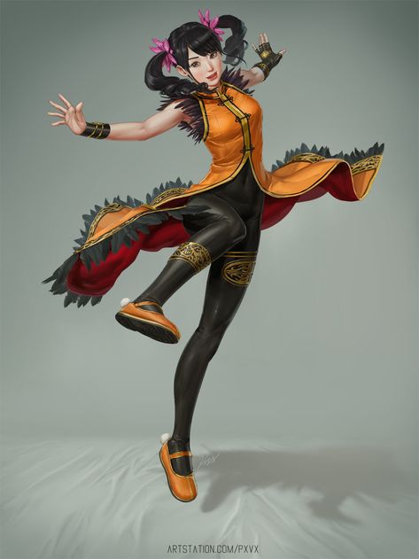 Ling Xiaoyu, Patrick Ventura on ArtStation at https://www.artstation.com/artwork/v8vDA Xiaoyu Tekken, Tekken Girls, Armor Drawing, Tekken 7, Art Style Inspiration, Art Icon, Art Club, Iconic Characters, Community Art