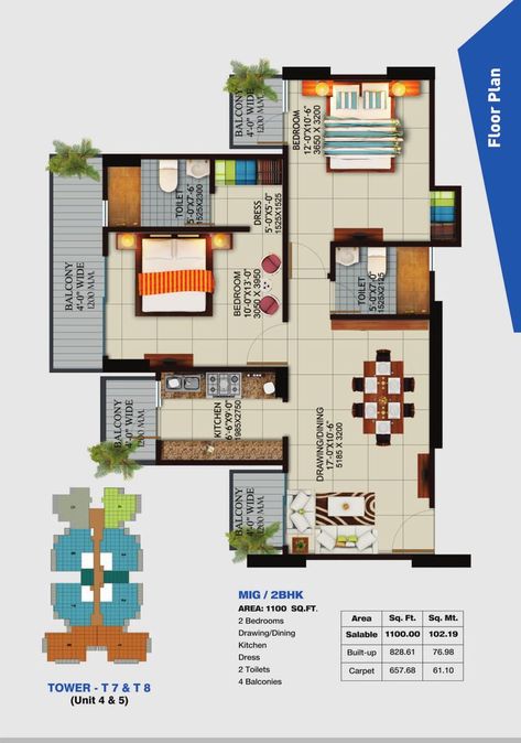 2 bhk apartments in Ghaziabad, 2 bhk flats in Ghaziabad, apartment in ghaziabad, floor plan, 2bhk Apartment Floor Plans, Apartment Floor Plans, Apartment Architecture, Apartment Plans, Unit Plan, Facade Architecture, House Floor Plans, Wellington, Floor Plan