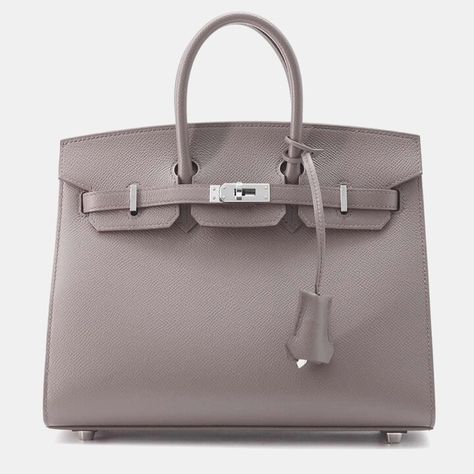 Hermes Etain Epsom Birkin Sellier 25 Top Handle Bag Birkin Sellier, Hermes Paris, A Symbol, Hermes Bags, Hermes Bag, Handle Bag, Hermes Birkin, Birkin Bag, Top Handle