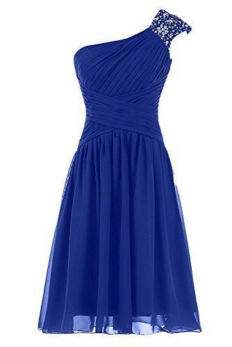 Dark Blue Party Dresses 2016 One Shoulder Chiffon Pleats Fashion Backless Graduation Dress Homecoming Gowns Formal Cocktail Gowns Banquet Pretty Dresses Backless Dresses From Yoyobridal, $62.05| Dhgate.Com Prom Dress One Shoulder, One Shoulder Prom Dress, Short Prom Dresses, Blue Homecoming Dresses, Dress One Shoulder, Beaded Prom Dress, Bridesmaid Dresses Prom, Grad Dresses, Short Prom