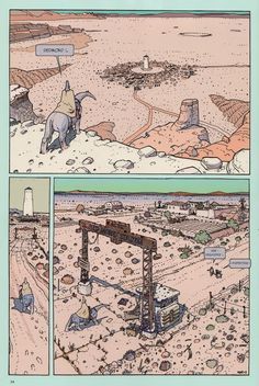 Moebius Comics, Moebius Artist, Cleon Peterson, Mobius Art, Moebius Art, Jean Giraud, Bd Comics, Background Art, Fantasy Illustration