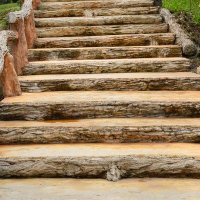 Stairs On A Hill, Paver Steps, Landscape Stairs, Landscape Steps, Landscaping On A Hill, How To Build Steps, Sloped Yard, Vegetable Garden Tips, Building Stairs