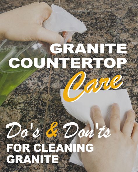 Granite Countertop Care, Caring For Granite Countertops, Cleaning Granite, Cleaning Granite Countertops, Gold Stool, How To Clean Granite, Granite Countertop, Countertop Design, Zebra Design