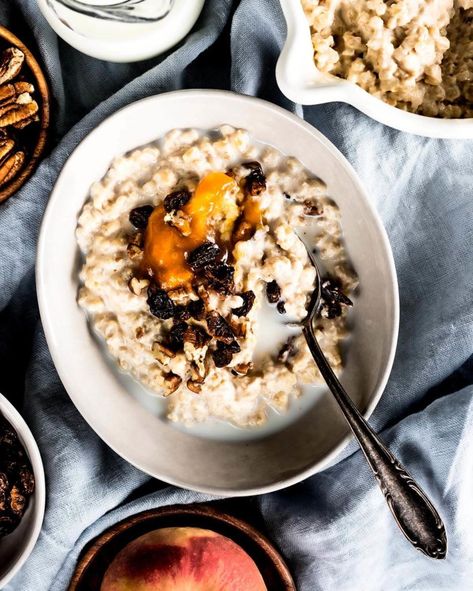 Barley Porridge - The Perfect Winter Breakfast | Recipe Barley Breakfast Recipes, Breakfast Barley Recipe, Barley Breakfast, Sweet Potato Breakfast Recipes, Barley Porridge, Nordic Food, Protein Banana Bread, Barley Recipe, Winter Breakfast