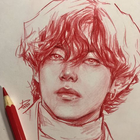 Bts Painting, Prince Drawing, Taehyung's Art, Taehyung Fanart, Bts Art, Kpop Drawings, Art Drawings Sketches Creative, Diabolik, Bts Drawings