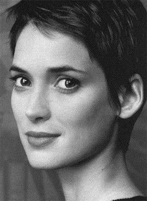 Wyona Ryder, Winona Rider, Feminine Short Hair, Famous Photography, Winona Forever, Girl Interrupted, Portrait Photography Women, Shirt Hair, Pixie Styles