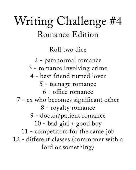 Writing a romance How To Write Romance Books, Romance Writing Challenge, Writing Challenge Romance, How To Write A Romance, Romance Ideas Writing, How To Write Romance, Writing Challenge Creative, Romance Writing Tips, Romance Writing Prompts