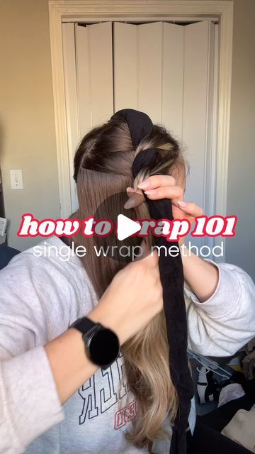 Amanda Carter | heatless curls + hair growth on Instagram: "Are you new to wrapping your hair? Welcome, you’re in the right place! This video shows you the easiest wrapping method to learn and try on your own hair. 🔗 FOLLOW ME then comment LINK for my velvet heatless curls tie! You must be following me to receive my DM, so tap that follow button. 🤟🏼 #hairhelp #heatlesscurls #heatlesshair #heatlesswaves #overnightcurls" Heartless Curls Robe Tie, Heatless Curls Bathrobe Tie, Heatless Curls Overnight Robe Tie, How To Wrap Hair For Heatless Curls, Heatless Curls With Robe Tie, How To Use Heatless Curling Wrap, Easiest Way To Curl Hair, Robe Tie Curls, Curl Hair Overnight