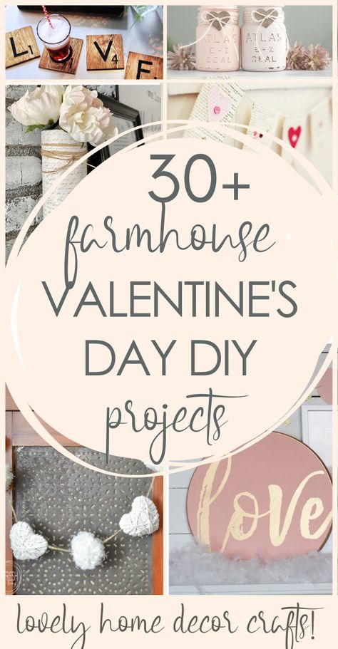 Looking to get your house decorated for Valentine’s Day? Here are some beautiful Valentine’s Day DIY Decor crafts. You'll find DIY farmhouse wall decor, bohemian farmhouse, and modern farmhouse style, too! A project for every skill level and taste of farmhouse Valentine's Day decorations! Keto Valentines, Valentijnsdag Diy, Saint Valentin Diy, Valentines Recipes Desserts, Valentines Bricolage, Diy Valentine's Day Decorations, Diy Tumblr, Valentine Desserts, Diy Valentines Decorations